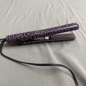 Herstyler Colorful Season 7 Ceramic Flat Iron Hair Straightener Purple Leopard